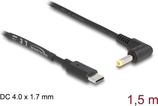 Immagine prodotto Delock Cavo di alimentazione da USB Type-C a spina DC 4.0 x 1.7 mm gewi (1.50 m)