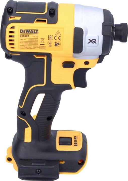 Produktbild DeWalt DCF 887 N Akku Schlagschrauber 18 V 205 Nm 1/4" Brushless + 1x Akku 1,7 Ah - ohne Ladegerät (Akkubetrieb)