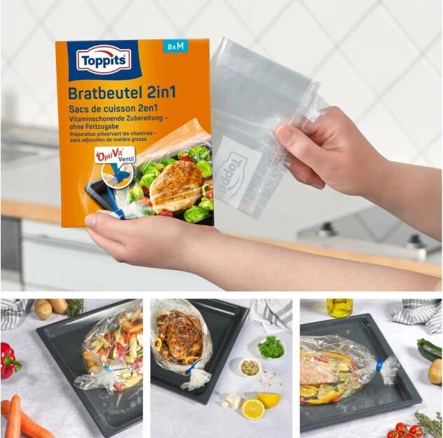 Actual product image Toppits Frying bag 2in2 (8 x)