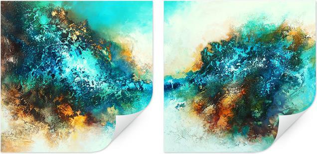 Produktbild Trenddeko In Neptuns Reich (2 x 50 x 50 cm)