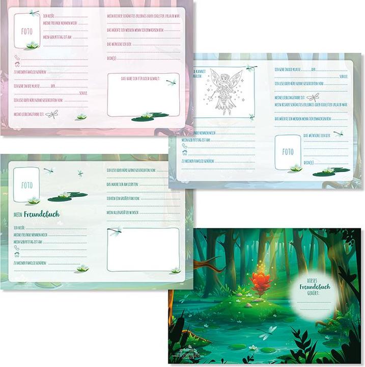 Produktbild Goldbuch Freundebuch Kleine Waldfee ca. DIN A5 liniert, mehrfarbig Softcover 88 Seiten