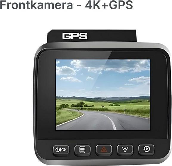 Produktbild Hermex 4K Dual-Dashcam Onboard-Kamera Autofront-Kamera Nachtsichtkamera Auto (Nachtsicht, GPS-Empfänger, Eingebautes Display, WLAN, UHD 4K)