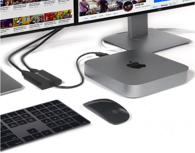 Actual product image Sonnet Dual 4K 60Hz HDMI Adapter for M1 Thunderbolt Macs *New (HDMI, USB-A, 50 cm)