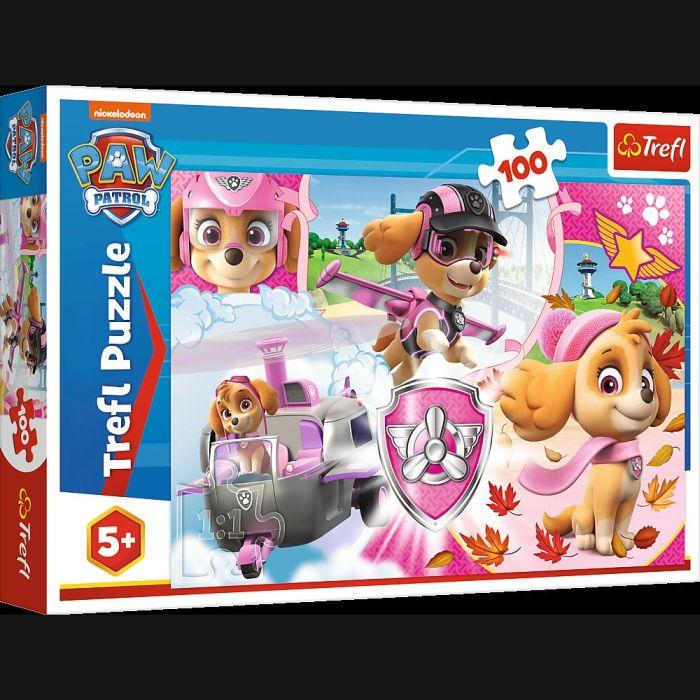 Actual product image Trefl Puzzle 100? Skye in action / PAW Patrol (100 pieces)