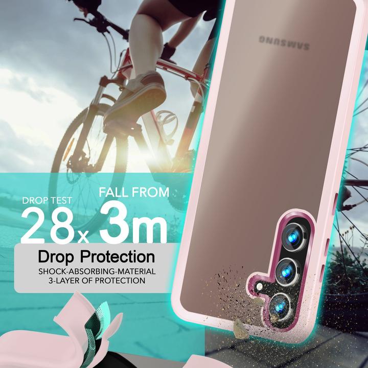 Immagine prodotto Nalia Copertura ibrida semitrasparente con cornice protettiva (Samsung Galaxy S24+)
