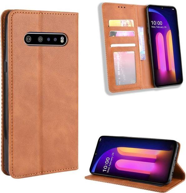 Productafbeelding MU Classic Retro Lederen Boekomslag Serie (LG V60 ThinQ 5G)
