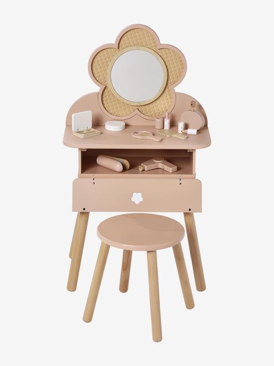 Actual product image Vertbaudet Children's dressing table with accessories, wood FSC® (50.5 x 30.5 x 89 cm)
