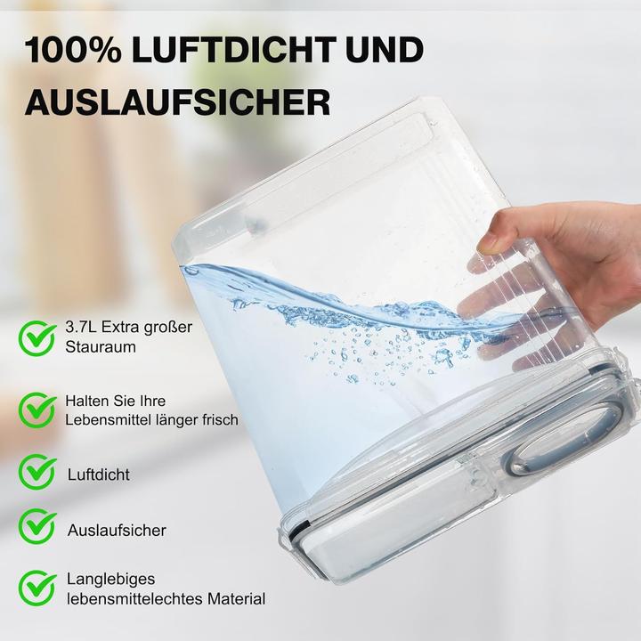 Image du produit Yashe ‎4-teiliges Vorratsdosen Set mit 16 Etiketten (14.80 l)