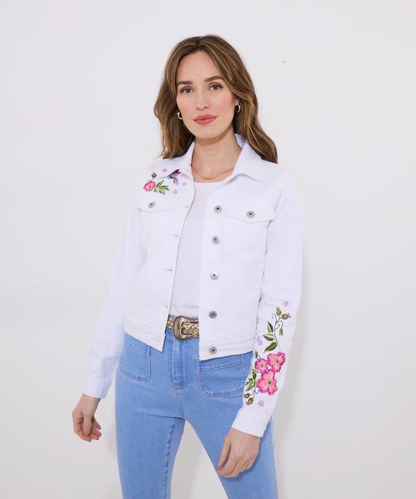 Produktbild Joe Browns Slim Fit Embroidered Stretch Denim Jacket (42)