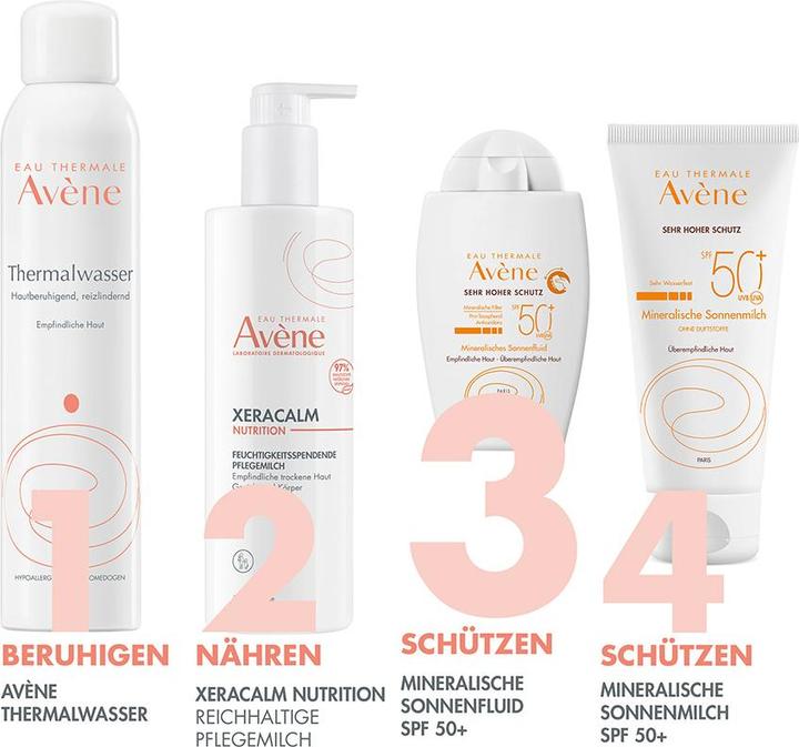 Produktbild Avène Sonnenfluid mineralisch SPF50+ (Sonnencreme, SPF 50+, 40 ml, 71 g)