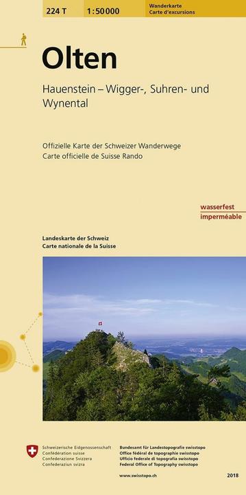 Produktbild Landkarte 224T Olten 1:50'000