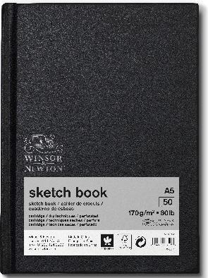 Actual product image Winsor & Newton Sketchbook black (A5, Hardcover)