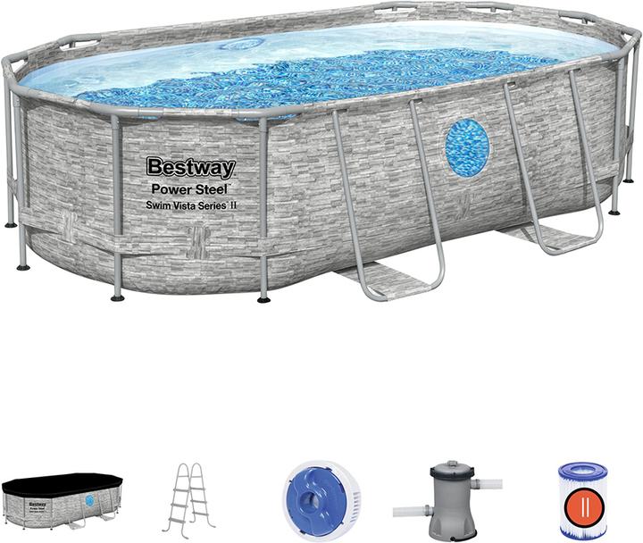 Actual product image Bestway Oval Frame Swim Vista (427 x 250 x 100 cm)