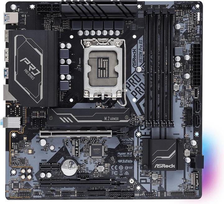 Produktbild AsRock H670M Pro RS (LGA 1700, Intel H670, mATX)
