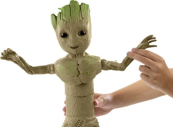 Actual product image Hasbro Marvel Studios I Am Groot Groove 'N Grow Groot, 34cm Tall Interactive Action Figure, Superheroes