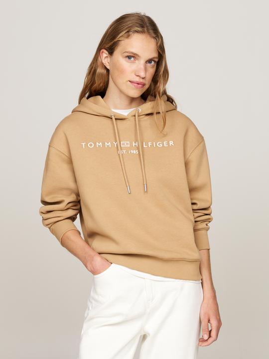 Image du produit Tommy Hilfiger Hoodie Dames Regular Fit - Beige - Maat M (M)