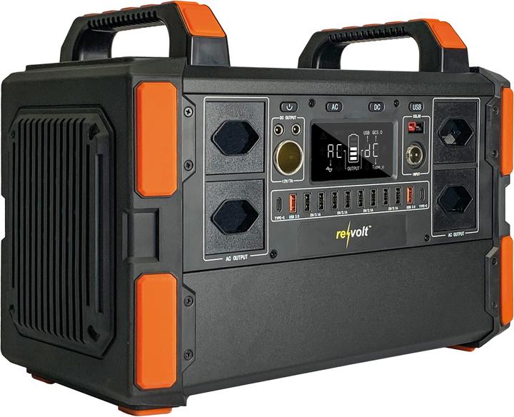 Actual product image Revolt Powerbank & Solar Converter with Two Solar Panel (1048 Wh, 16 kg)