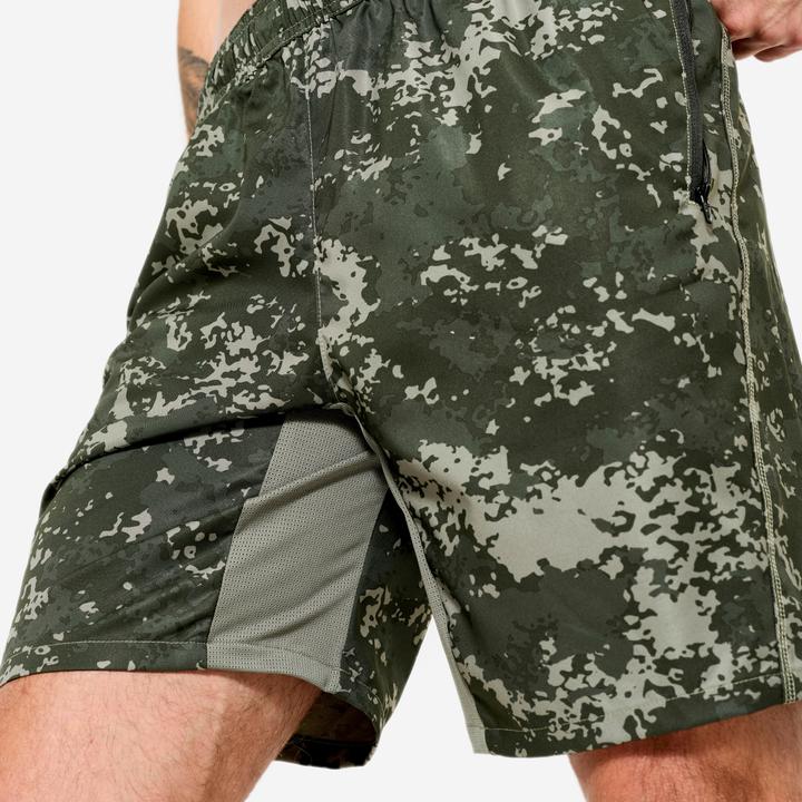 Produktbild Domyos Shorts Reissverschlusstaschen - khaki (M)
