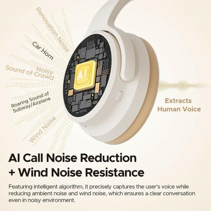 Actual product image Soundpeats Space Pro overhead headset beige (Wireless)