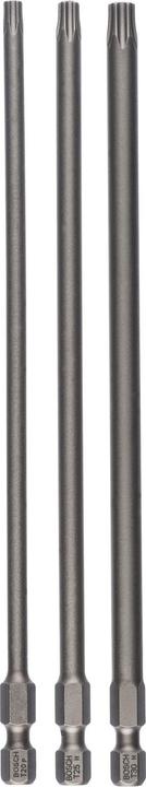 Bosch Professional Zubehör Set di punte per cacciavite extra-duro, 3 pezzi, T20, T25, T30, 152 mm (T20, T30, T25)