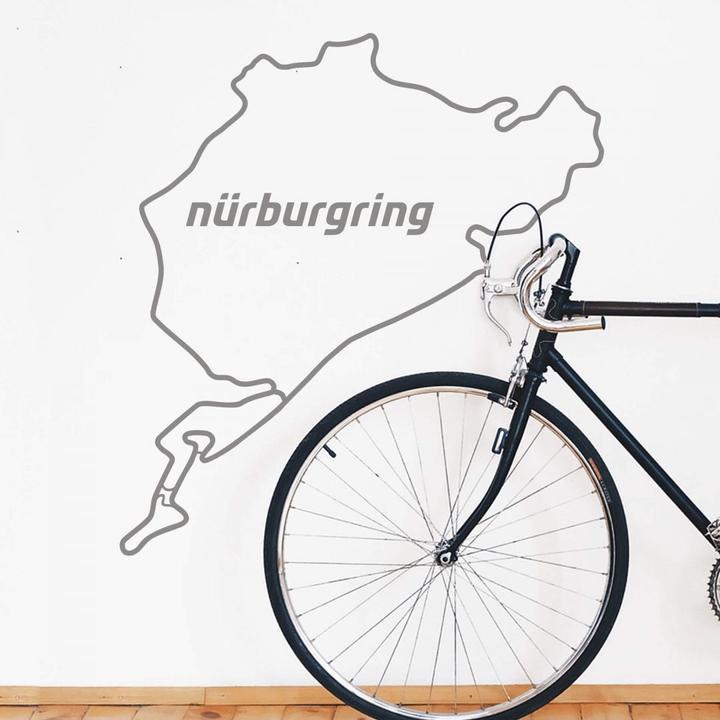 Produktbild Nürburgring Streckensilhouette komplett (74 x 80 cm)