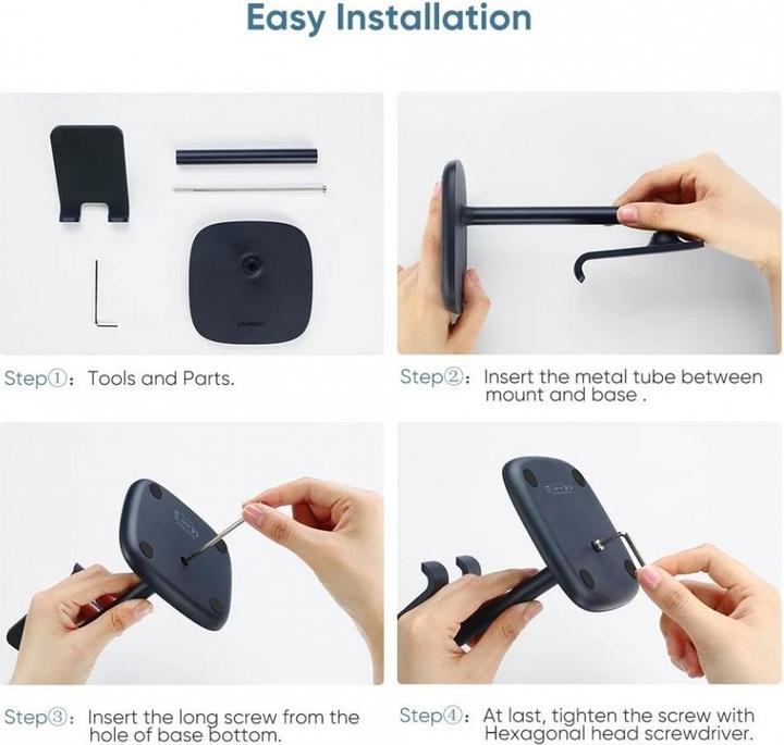 Actual product image Ugreen Universal cell phone table stand adjustable