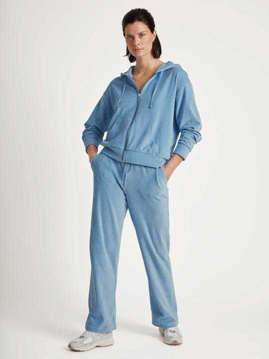 Image du produit Calida Pantalon Loungewear "Lounge Velours" bleu clair (38)