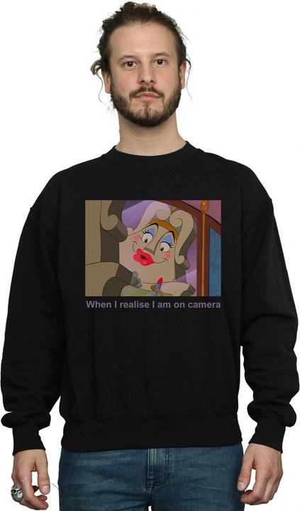 Actual product image Disney Mens Beauty And The Beast Madame De La Grande Bouche Sweatshirt (XL)