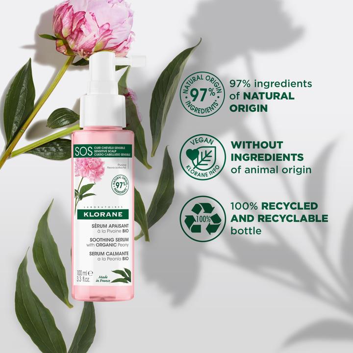 Produktbild Klorane SOS Beruhigendes Serum mit BIO-Pfingstrose (100 ml)