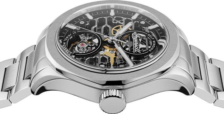 Produktbild Ingersoll 1892 Ingersoll I16701 Herrenuhr Ingersoll Bronc Automatik 44mm 5ATM (Skeleton-Uhr, 44 mm)