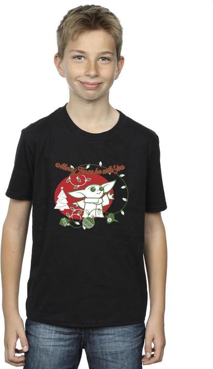 Image du produit Star Wars - T-shirt BABY YODA FORCE BE WITH YOU - Garçon (128)