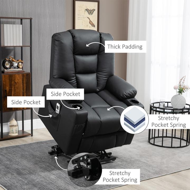 Produktbild Outsunny Massagesessel mit Aufstehhilfe
