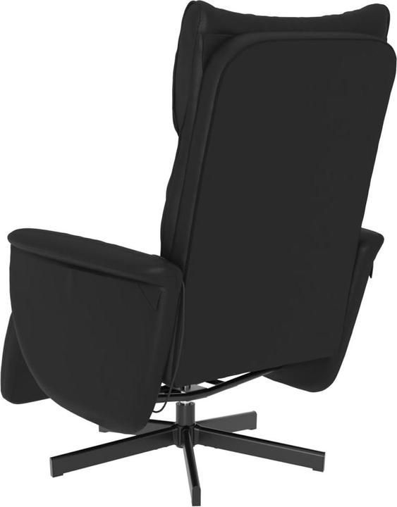 Produktbild VidaXL Massagesessel mit Fussteil Schwarz Kunstleder,Farbe