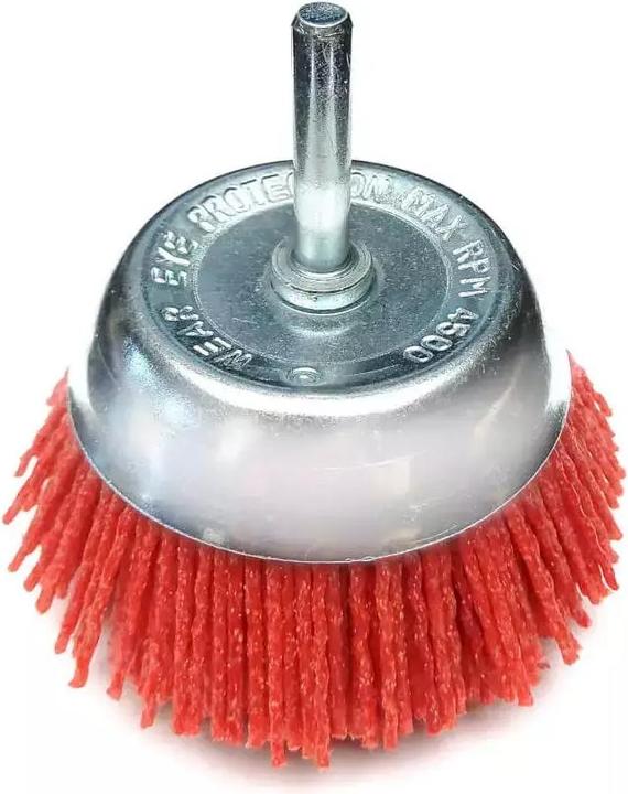 Actual product image Dedra Abrasive face brush 75 mm with pin (F51-075) (80)