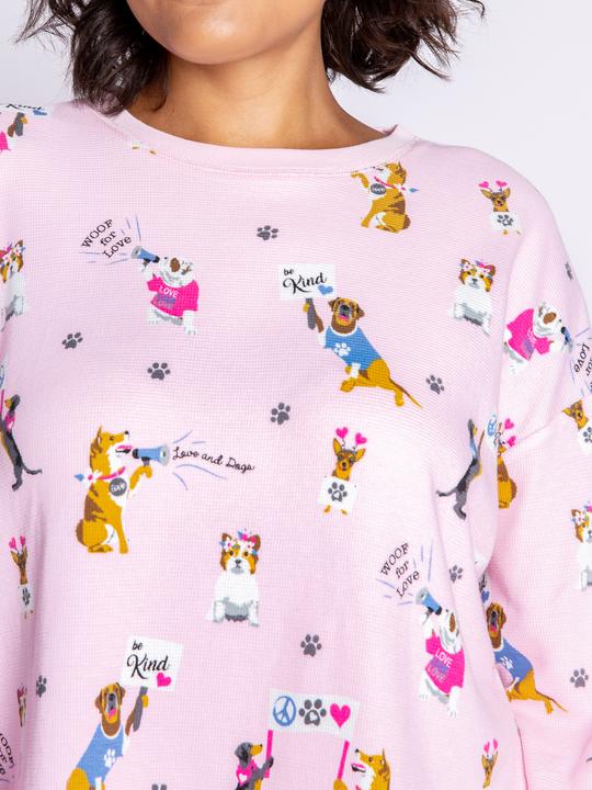 Actual product image Pj Salvage Woof of Love" pyjama top (36)