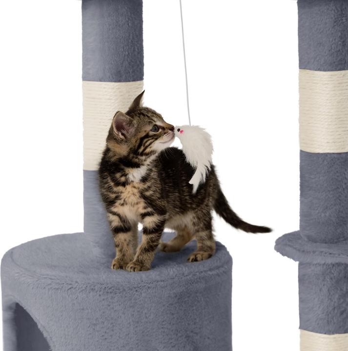 Image du produit tectake Arbre à chat Dominik (144 cm, Gris)