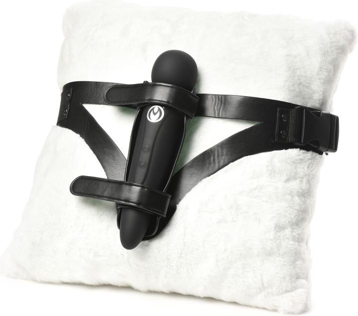 Actual product image Master Series XR Brands - Thunder Strap Wand Thigh Harness - Black