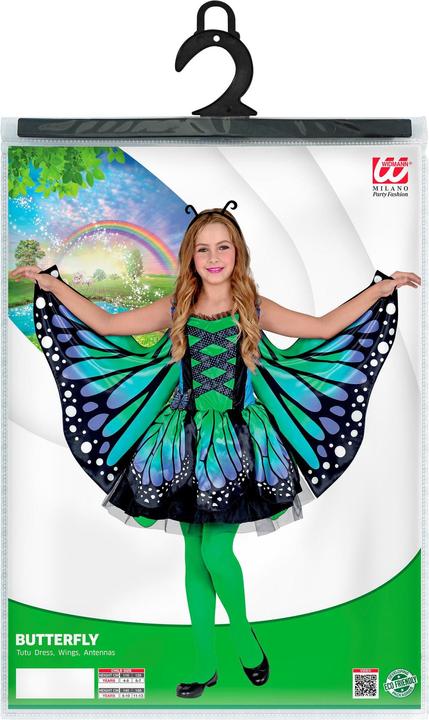 Produktbild Widmann Schmetterlingskleid für Kinder grün (134, 140)