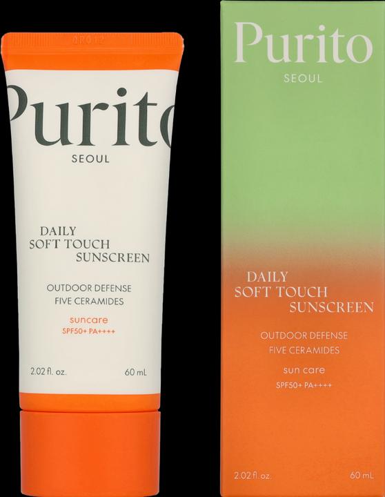 Productafbeelding Purito Daily Soft Touch (Zonnecrème gezicht, SPF 50+, 60 ml, 60 g)