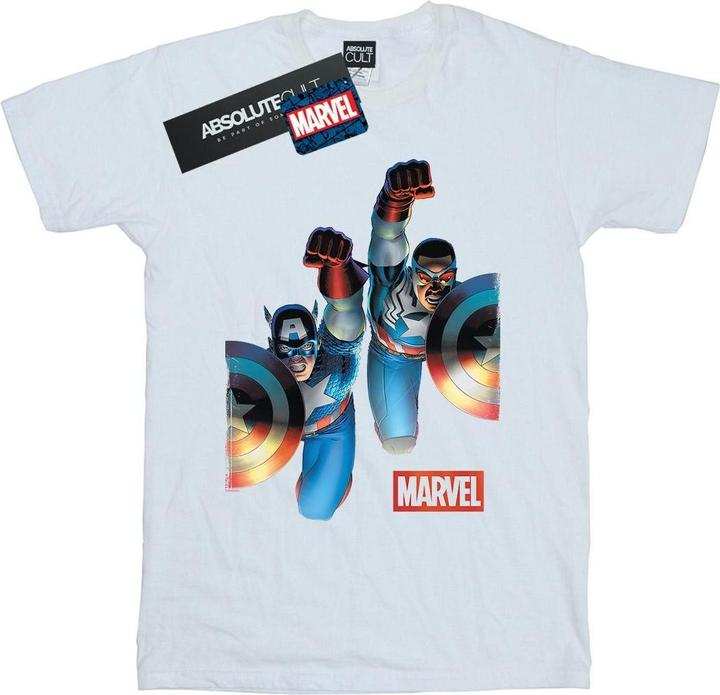 Immagine prodotto Falcon And Captain America Side By Side Maglietta Uomo (S)