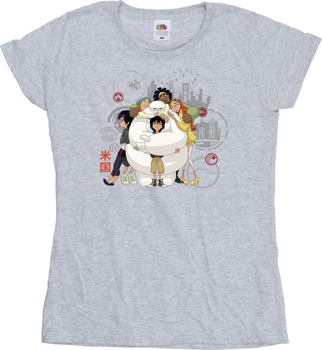 Immagine prodotto Disney Big Hero 6 Baymax Group Hug Maglietta Donna (XXL)