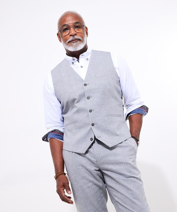 Actual product image Joe Browns Herringbone Linen Blend Waistcoat (56)