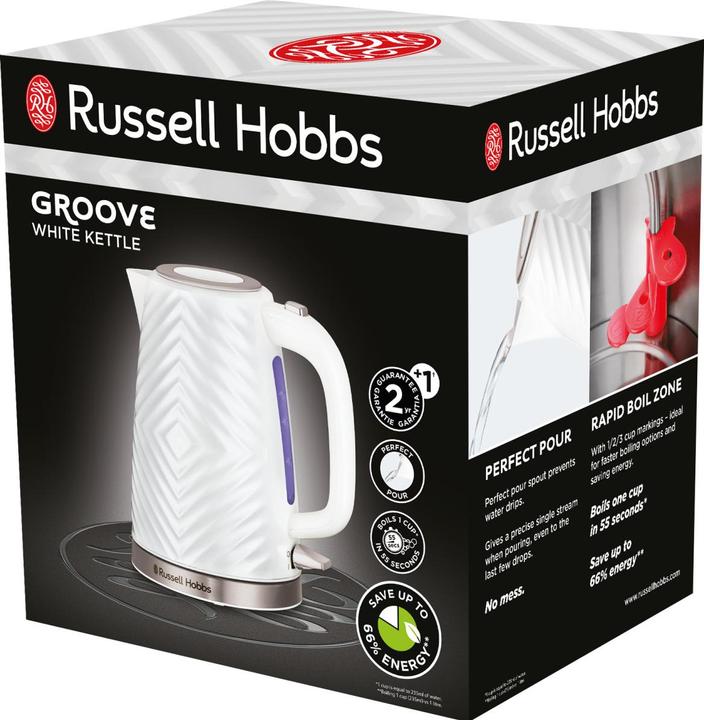 Actual product image Russell Hobbs 26381-70 Groove Kettle white (1.70 l)