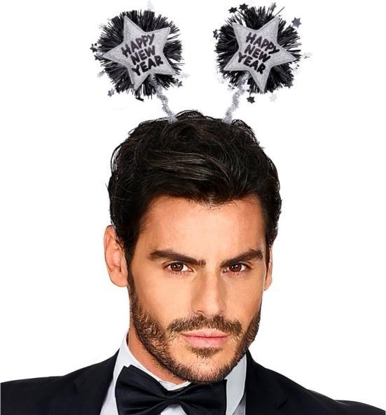 Produktbild Magni Haarreif Happy New Year Silber
