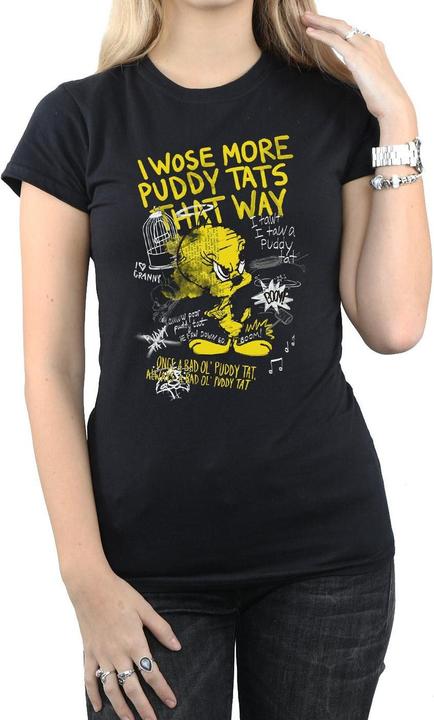 Immagine prodotto Looney Tunes More Puddy Tats Maglietta Titti Donna (M)