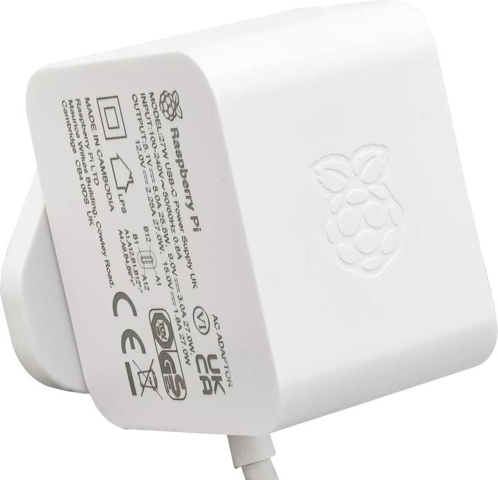 Produktbild Raspberry Pi Official 5 power supply, 27W USB-C