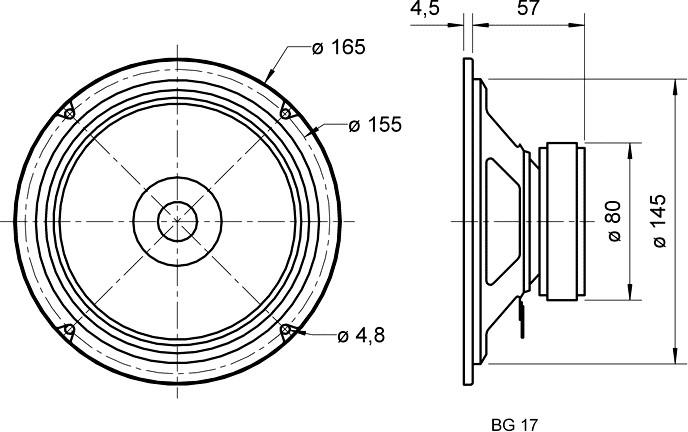 Actual product image Visaton Bg 17
