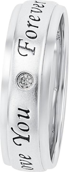 Produktbild Amor Ringe für Damen und Herren, Unisex, 925 Sterling Silber, Zirkonia synth. (50, 925 Silber)