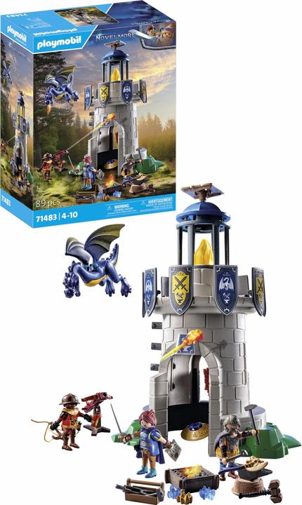 Image du produit Playmobil Tour du chevalier avec forgeron et dragon (71483, Playmobil Novelmore)