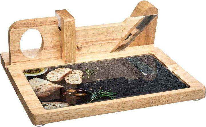 Immagine prodotto Secret de Gourmet Affettatrice per carne e formaggio con vassoio - legno